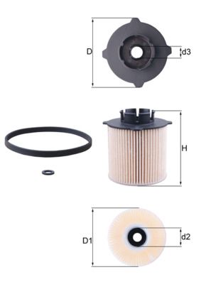 Топливный фильтр MAHLE KX265D