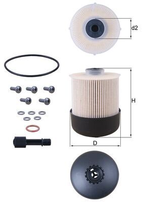 Топливный фильтр MAHLE KX33826D