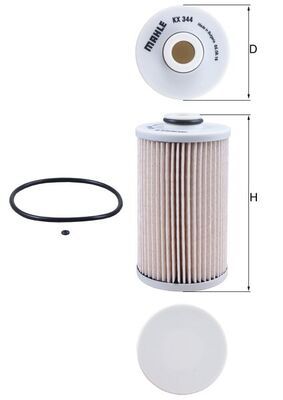 Топливный фильтр MAHLE KX344D