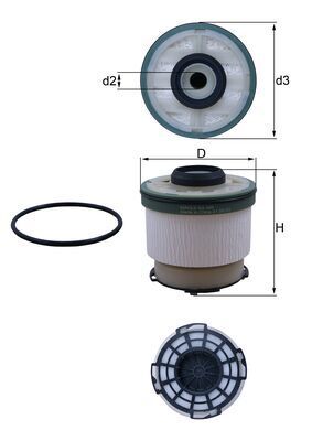 Топливный фильтр MAHLE KX385D
