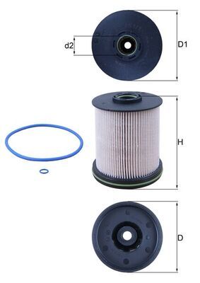 Топливный фильтр MAHLE KX4911D