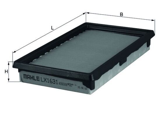 Воздушный фильтр MAHLE LX1631