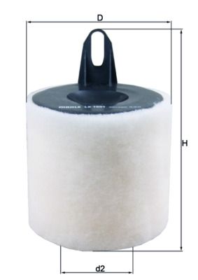 Воздушный фильтр MAHLE LX1651