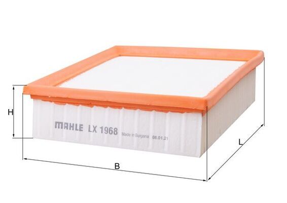 Воздушный фильтр MAHLE LX1968