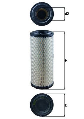 Воздушный фильтр MAHLE LX2958