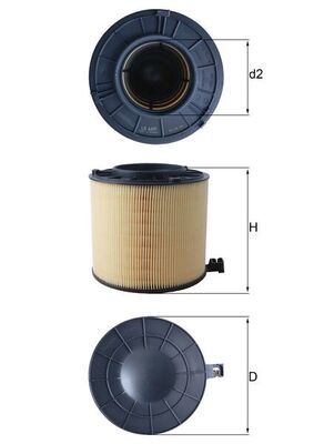 Воздушный фильтр MAHLE LX4406