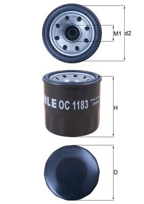 Масляный фильтр MAHLE OC1183