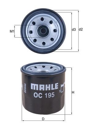 Масляный фильтр MAHLE OC195