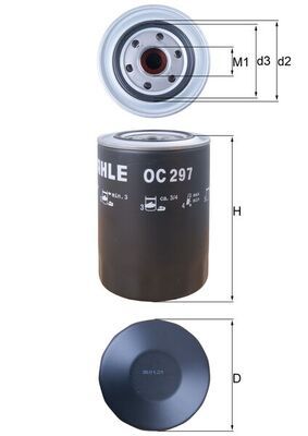 Масляный фильтр MAHLE OC297