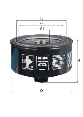Масляный фильтр MAHLE OC404