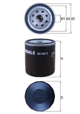 Масляный фильтр MAHLE OC4053