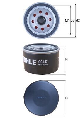 Масляный фильтр MAHLE OC467