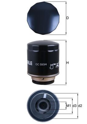 Масляный фильтр MAHLE OC5934