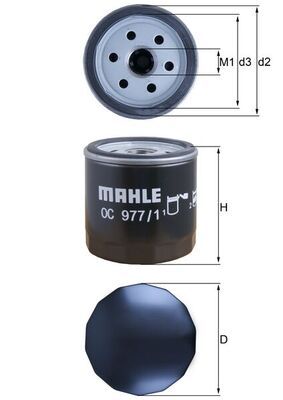 Масляный фильтр MAHLE OC9771