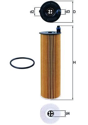 Масляный фильтр MAHLE OX8236D