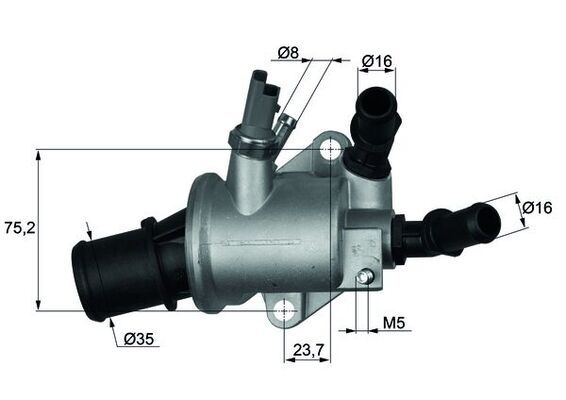 Термостат, охлаждающая жидкость MAHLE TI14388