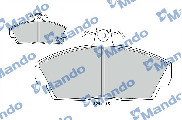 Комплект тормозных колодок, дисковый тормоз MANDO MBF015019