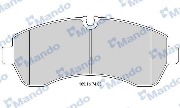 Комплект тормозных колодок, дисковый тормоз MANDO MBF015031
