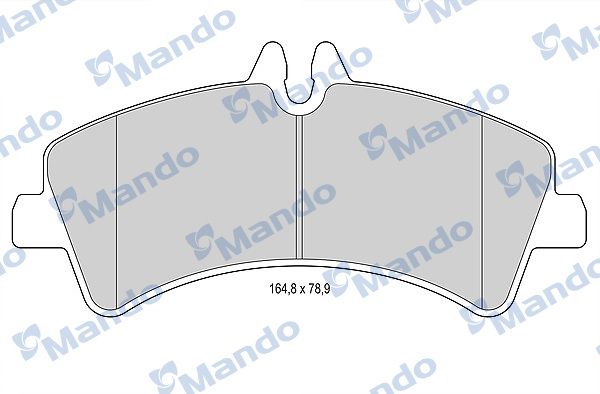Комплект тормозных колодок, дисковый тормоз MANDO MBF015040