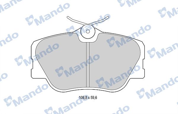Комплект тормозных колодок, дисковый тормоз MANDO MBF015073