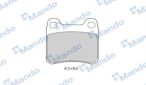 Комплект тормозных колодок, дисковый тормоз MANDO MBF015074