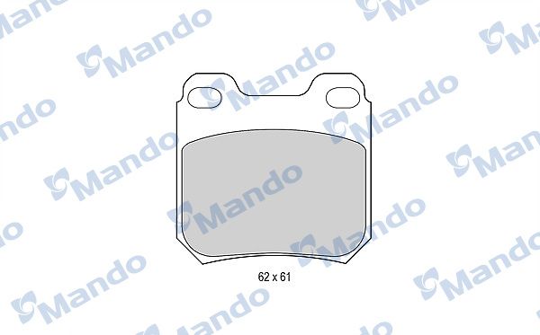 Комплект тормозных колодок, дисковый тормоз MANDO MBF015081
