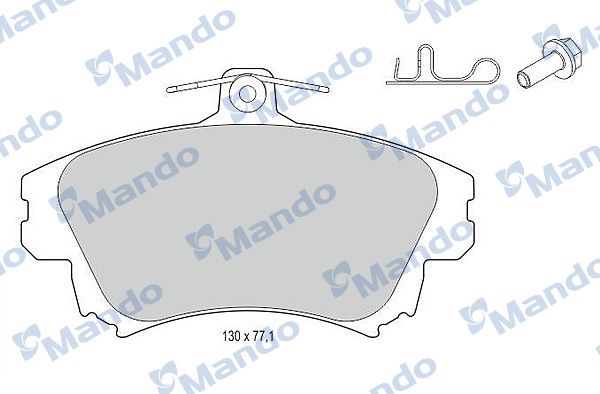 Комплект тормозных колодок, дисковый тормоз MANDO MBF015132