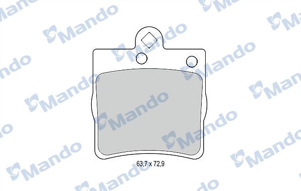 Комплект тормозных колодок, дисковый тормоз MANDO MBF015141