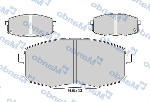Комплект тормозных колодок, дисковый тормоз MANDO MBF015183