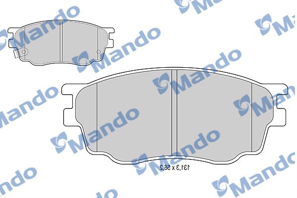 Комплект тормозных колодок, дисковый тормоз MANDO MBF015184