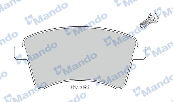 Комплект тормозных колодок, дисковый тормоз MANDO MBF015240