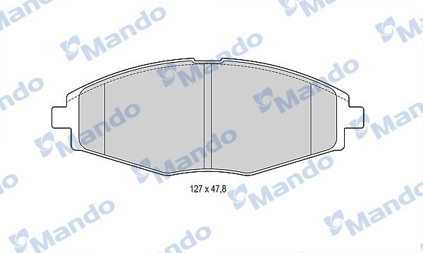 Комплект тормозных колодок, дисковый тормоз MANDO MBF015329