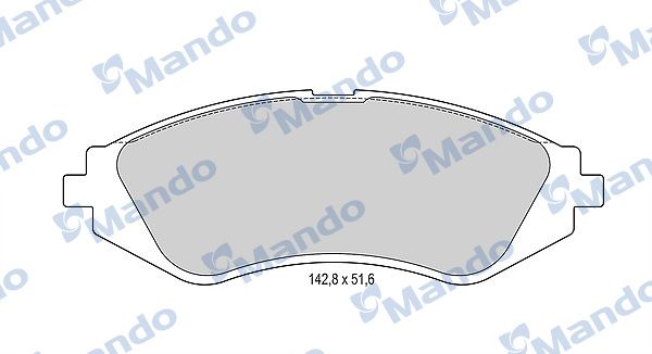 Комплект тормозных колодок, дисковый тормоз MANDO MBF015331