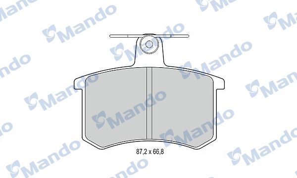 Комплект тормозных колодок, дисковый тормоз MANDO MBF015365