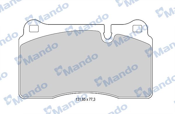 Комплект тормозных колодок, дисковый тормоз MANDO MBF015390