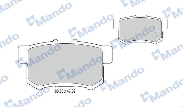 Комплект тормозных колодок, дисковый тормоз MANDO MBF015507