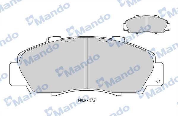 Комплект тормозных колодок, дисковый тормоз MANDO MBF015535