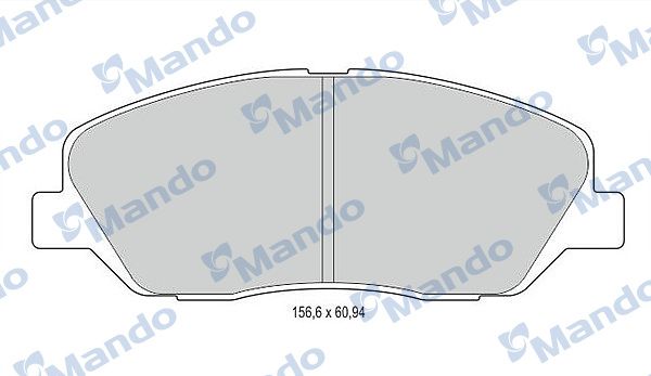 Комплект тормозных колодок, дисковый тормоз MANDO MBF015551