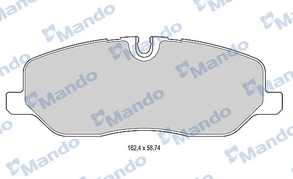 Комплект тормозных колодок, дисковый тормоз MANDO MBF015601