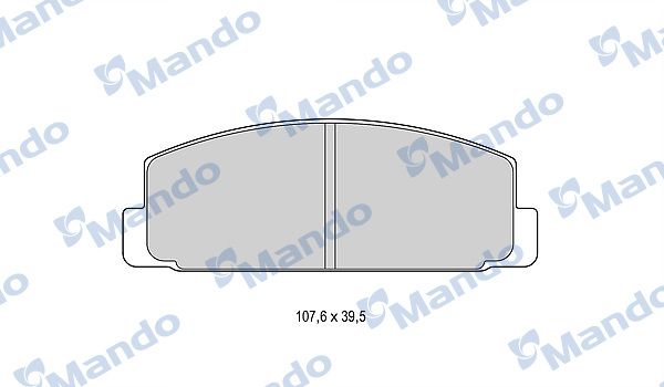 Комплект тормозных колодок, дисковый тормоз MANDO MBF015627