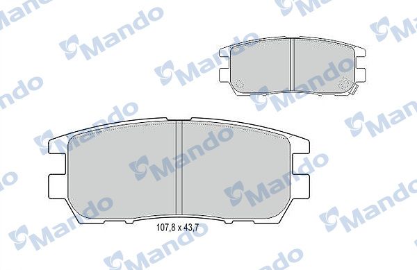 Комплект тормозных колодок, дисковый тормоз MANDO MBF015709