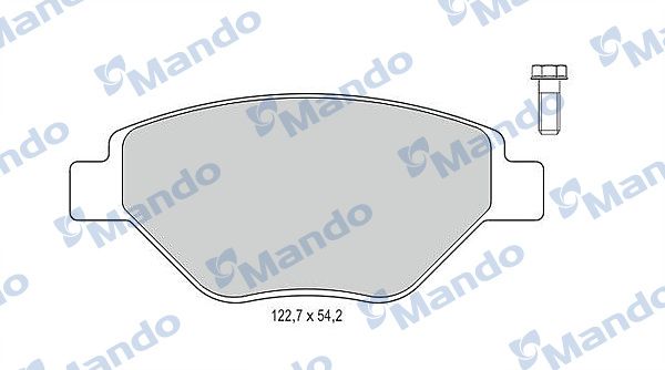 Комплект тормозных колодок, дисковый тормоз MANDO MBF015797
