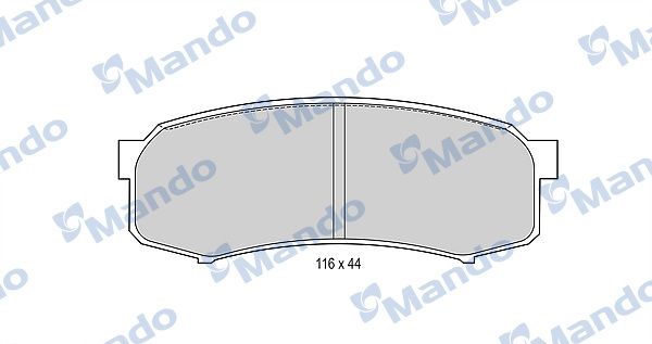 Комплект тормозных колодок, дисковый тормоз MANDO MBF015845