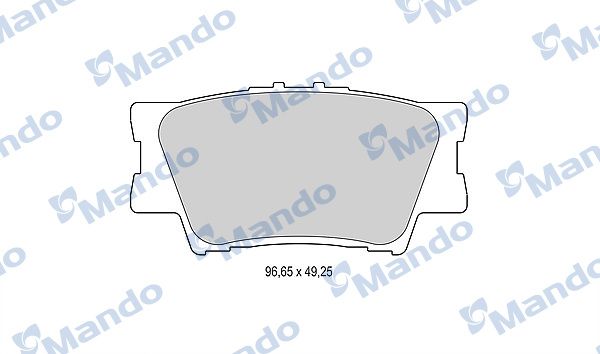 Комплект тормозных колодок, дисковый тормоз MANDO MBF015876