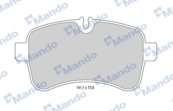 Комплект тормозных колодок, дисковый тормоз MANDO MBF015964