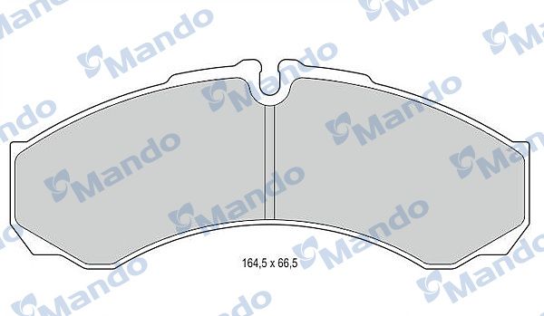 Комплект тормозных колодок, дисковый тормоз MANDO MBF016001