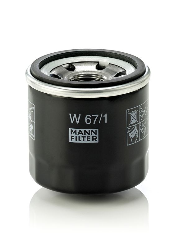 Масляный фильтр MANN-FILTER W671