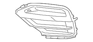 Решетка Боковая Открытая Левая С Pdc
 BMW 51117463831