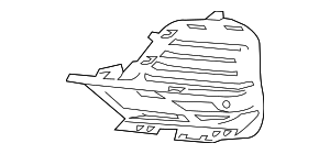 Решетка Боковая Закрытая Л
 BMW 51117473035