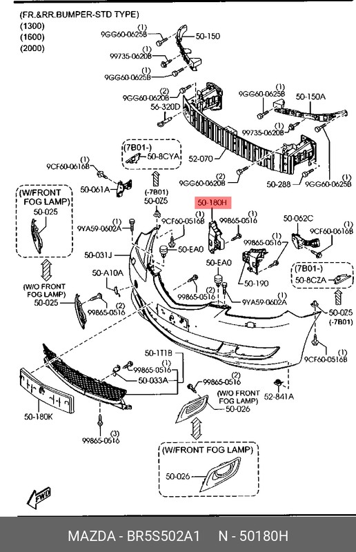 Запчасть MAZDA BR5S502A1